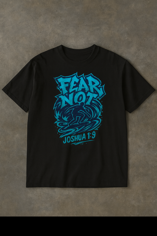Oversized Joshua 1:9 Tee