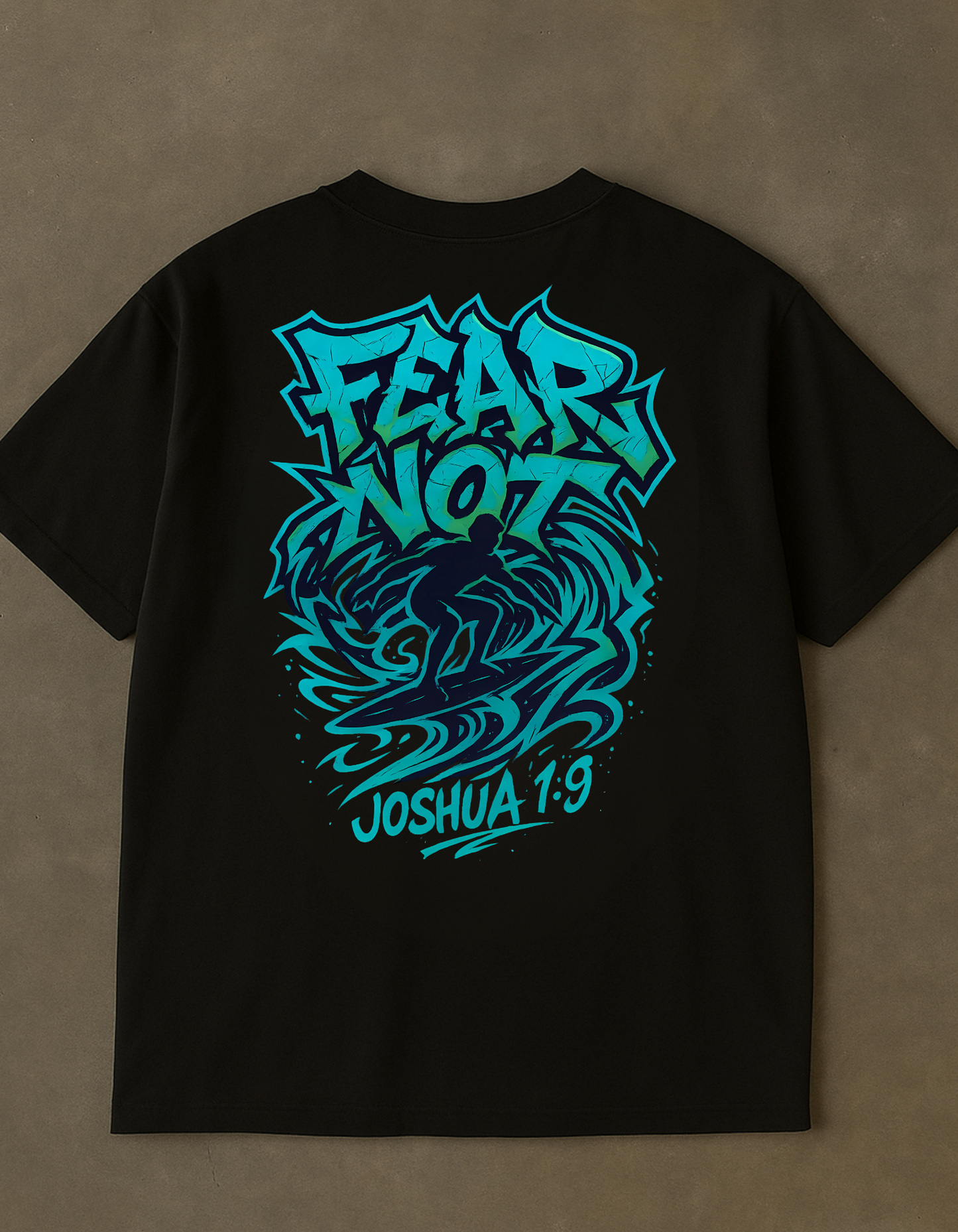 Oversized Joshua 1:9 Tee